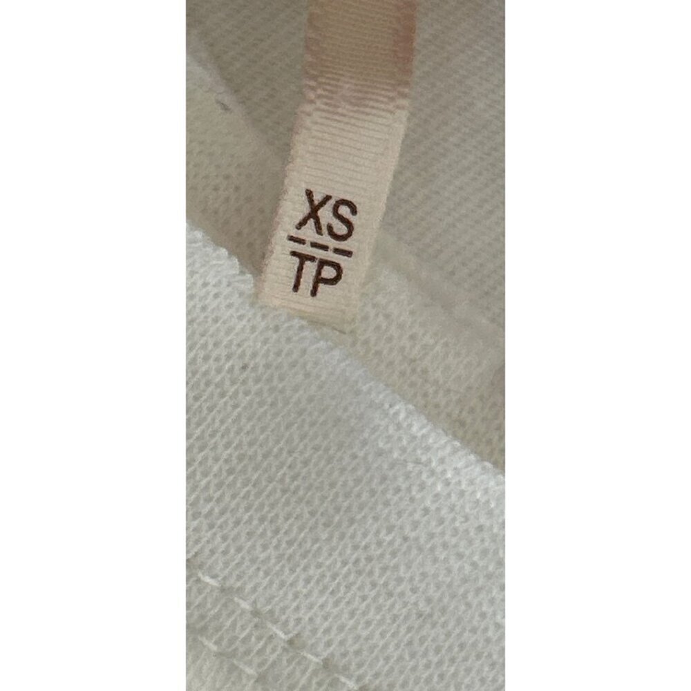 Free People Angel Embroidered Flutter Sleeve Cotton T-Shirt White - XS - Picture 10 of 12